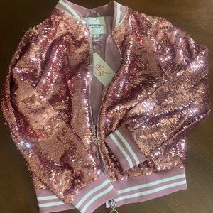NWT Urban Republic sequin girls jacket. Size M 14/16. Runs true to size